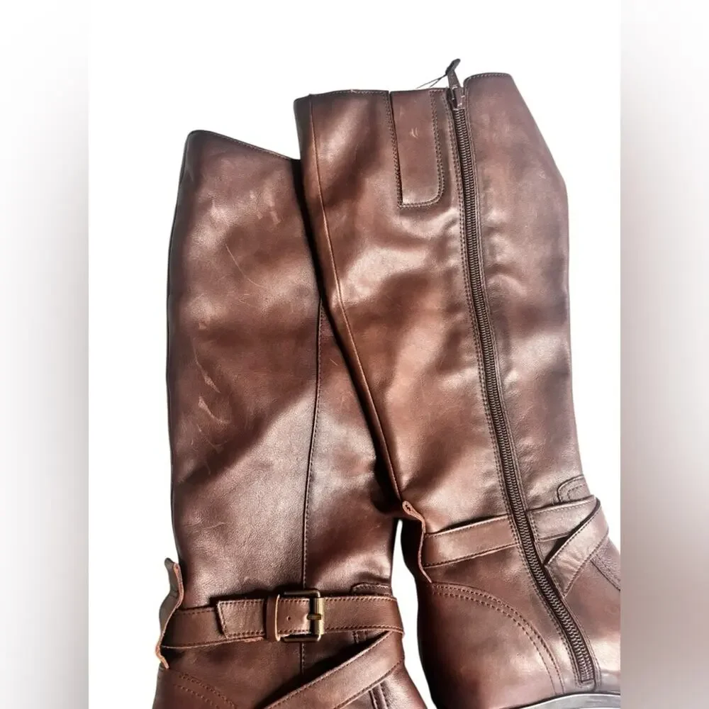 Naturalizer Rena Brown Knee-High Riding Boots